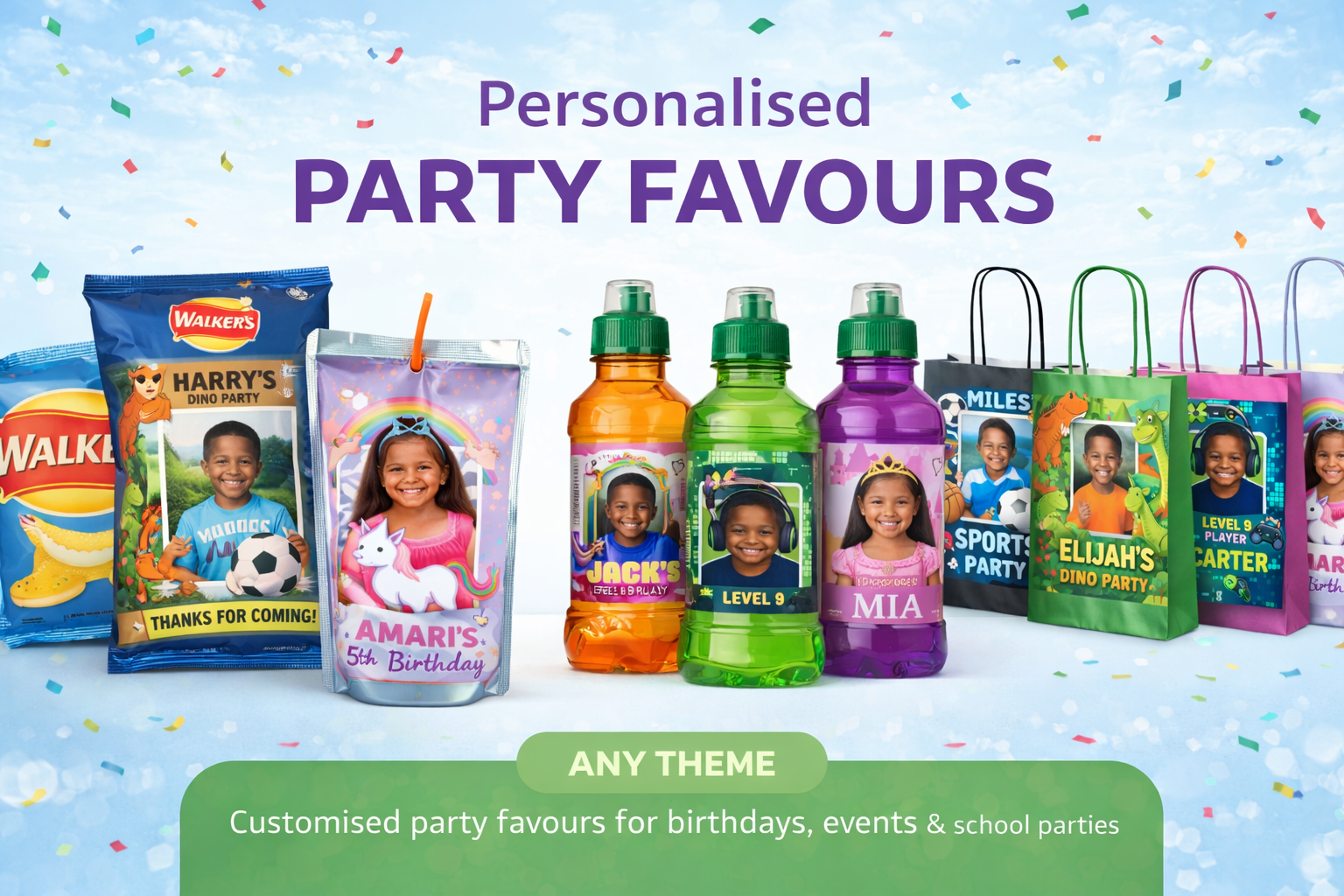 Personalised Party Favours