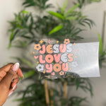 Jesus Loves You Glass Cup
