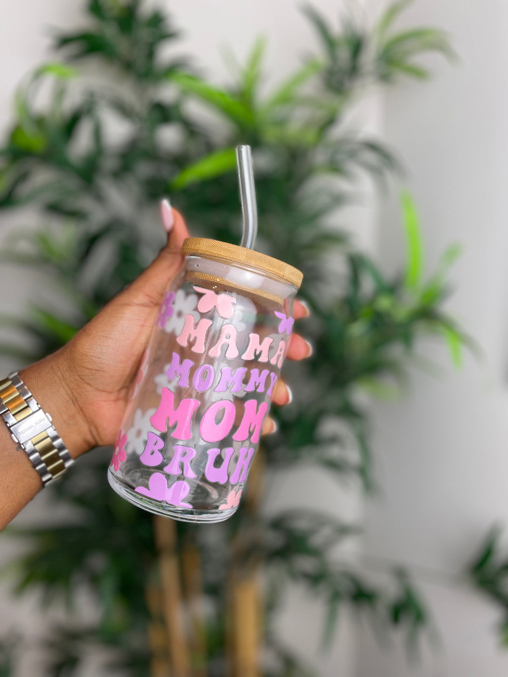 Mummy Bruh Glass Can