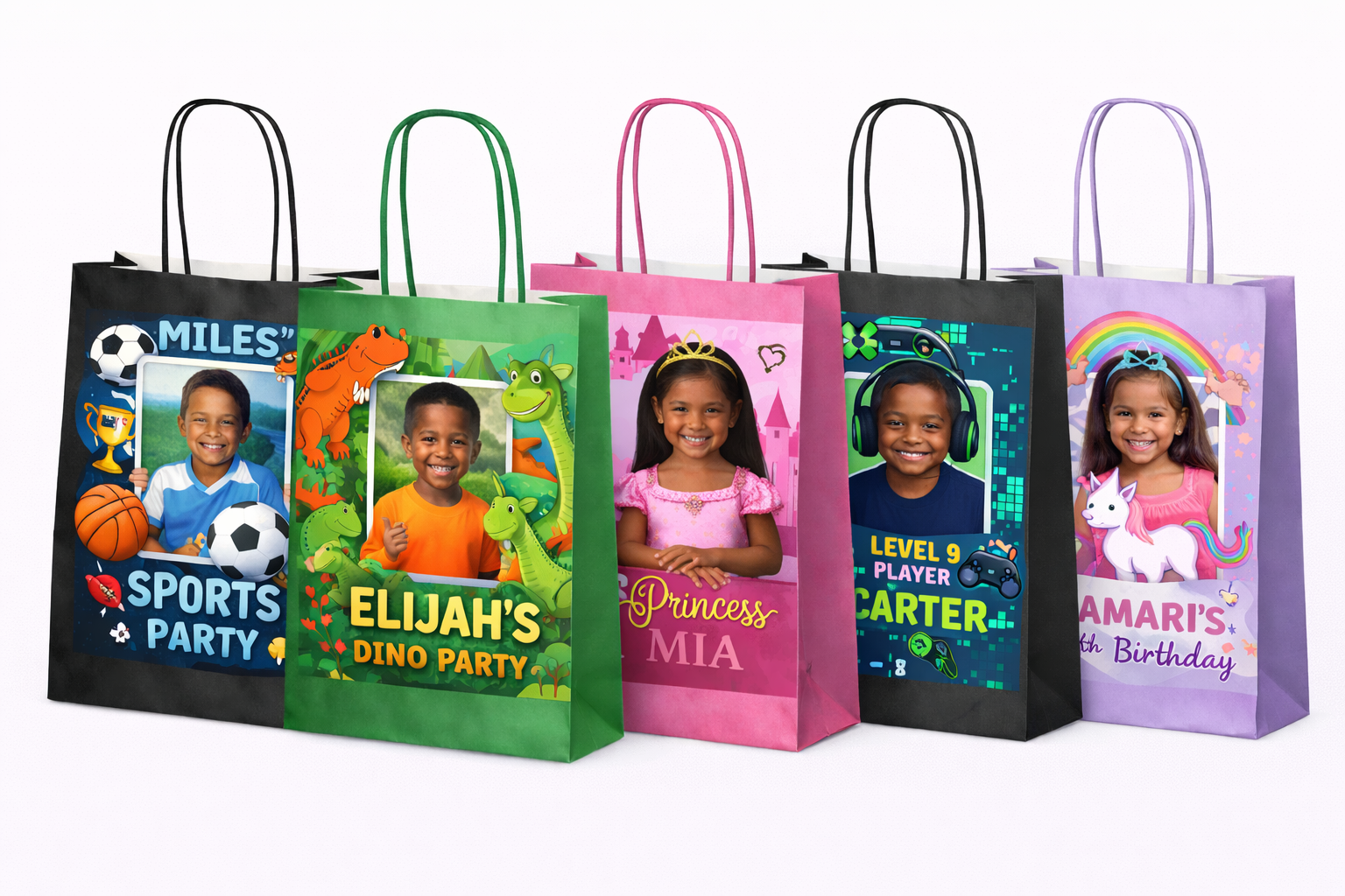 Personalised Paper Party Bags