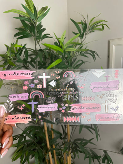 Christian Affirmation Glass Cup