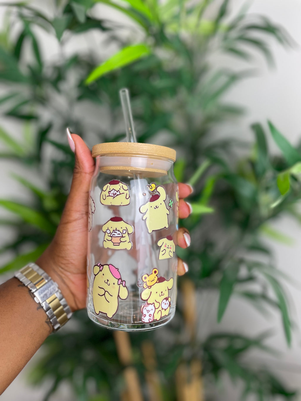 Friendly Bear Glass Cup