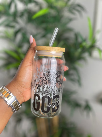 God is Good Glass Can
