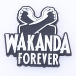 Wakanda forever croc charm