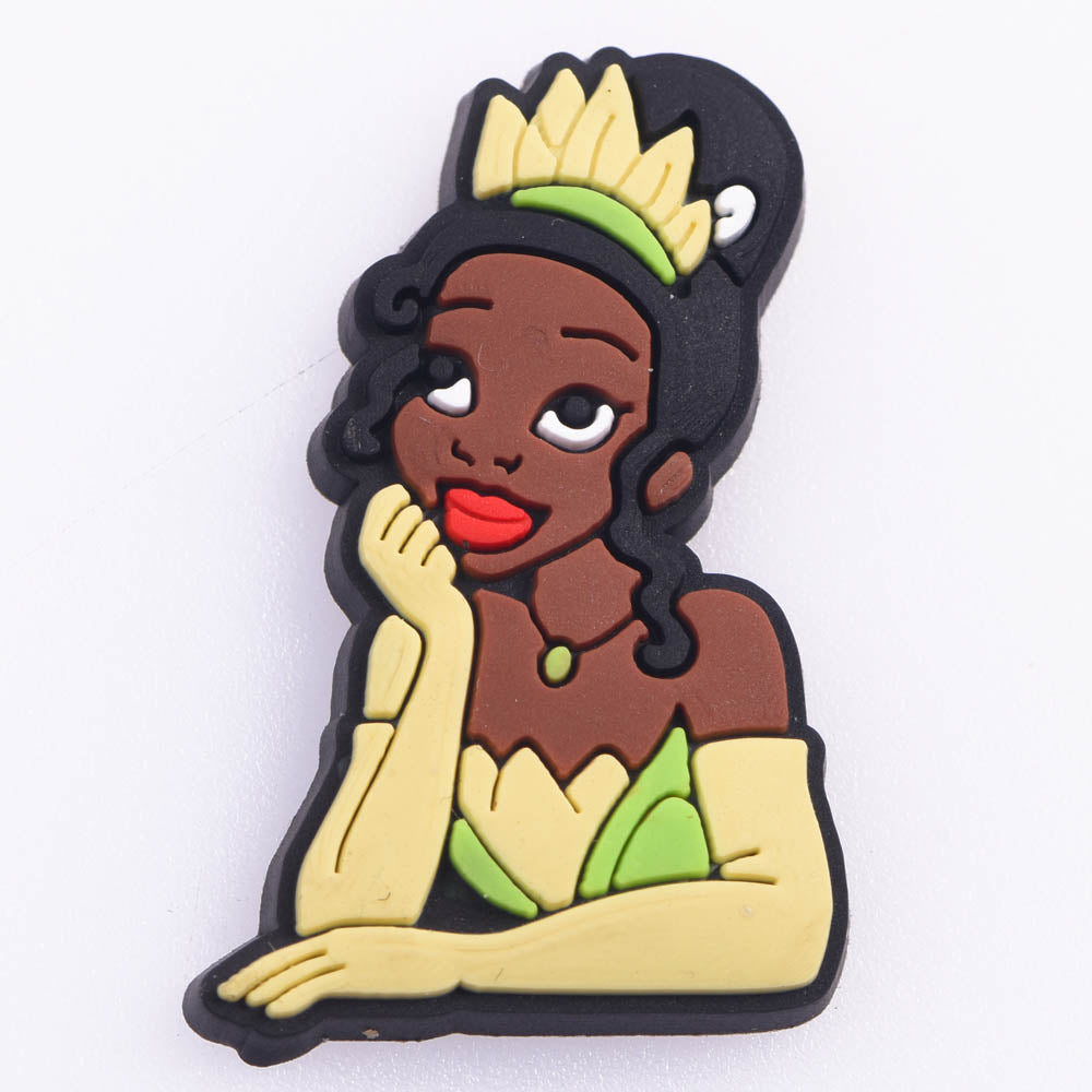 Black Princess croc charm