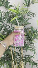 Load and play video in Gallery viewer, Breast Cancer Awareness Glass Cup
