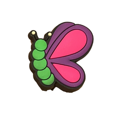 Butterfly croc charm