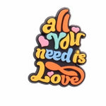 All you need is love croc charm