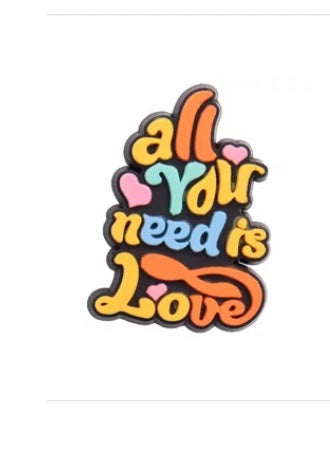 All you need is love croc charm